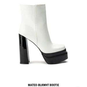 MATEO-Black and white platform BOOTIE